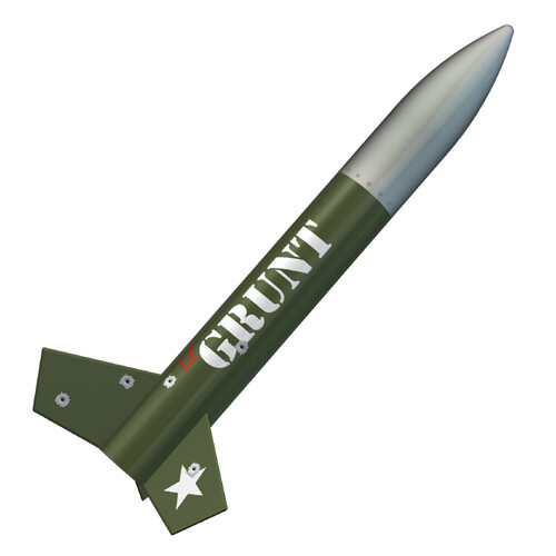 Quest Flying Model Rocket Kit Advanced Lil Grunt  QST 5014