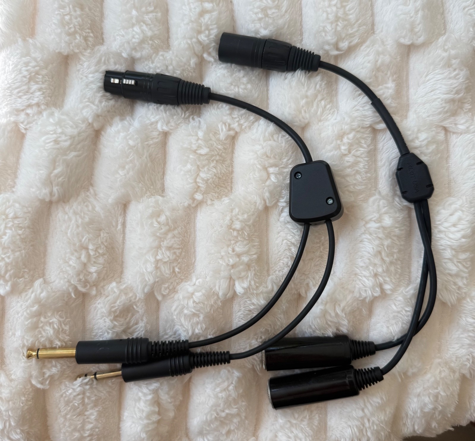 Bose A20 Aviation Headset with Bluetooth and Dual Plug Cable and Adapters