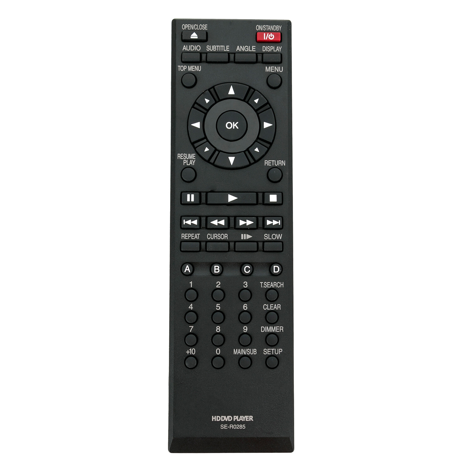 SE-R0285 Remote for TOSHIBA DVD HD-A3 HD-A3KU HD-A3KC HD-A30 HD-A30KU HD-A30KC