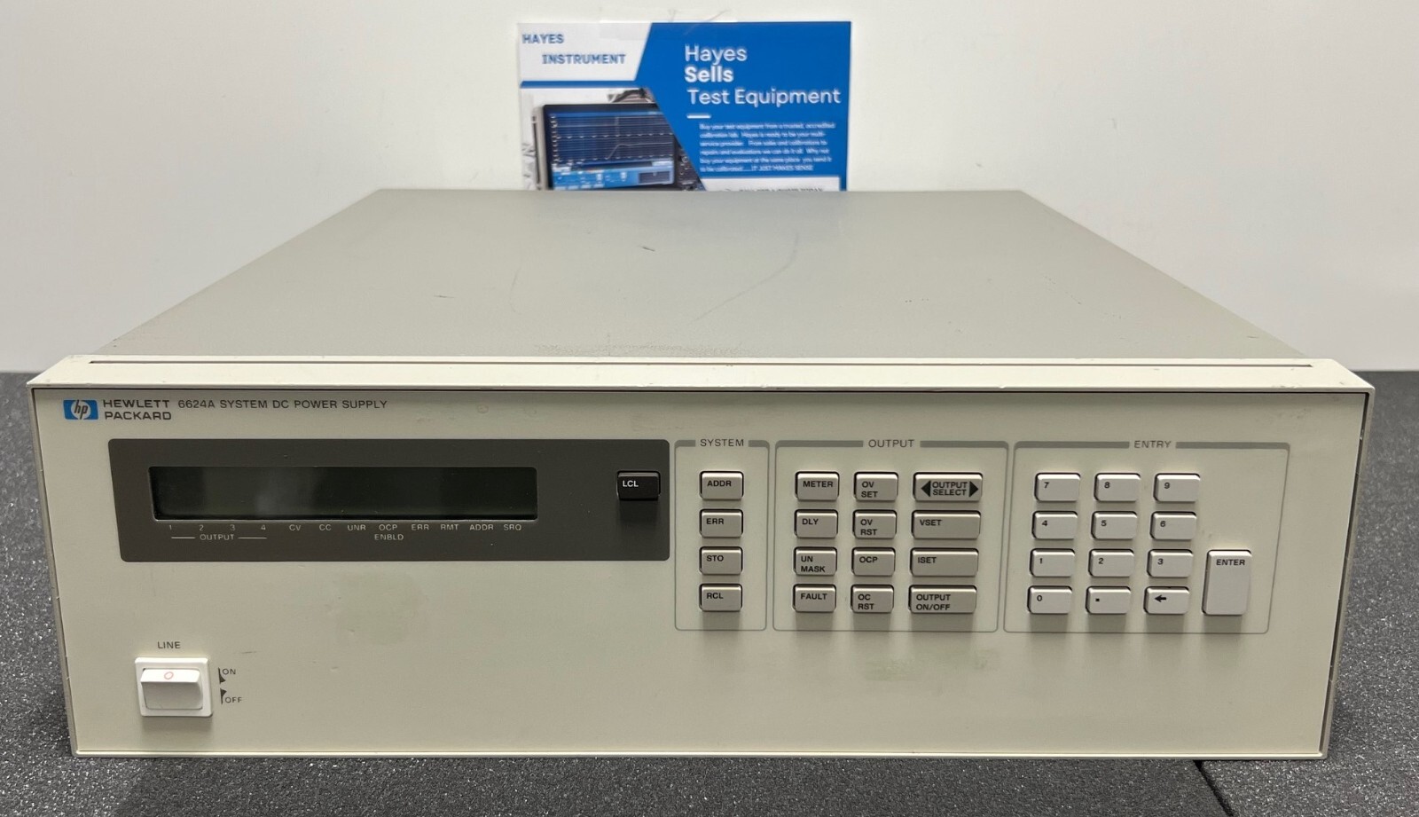 HP / Agilent 6624A QUAD Output DC Power Supply, 2 x 7V/5A, 2 x 20V/2A, Tested!!