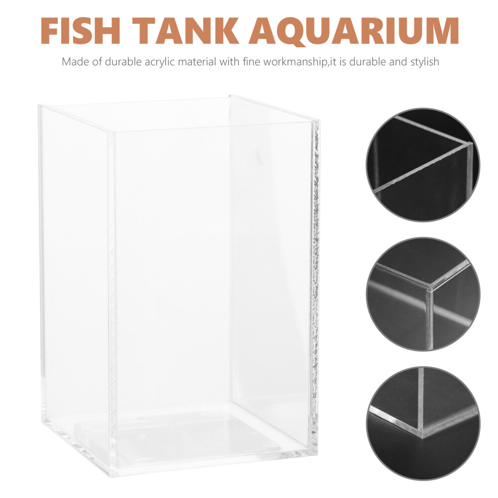 Multi-function Fish Desktop Aquarium Clear Betta Fish Supply