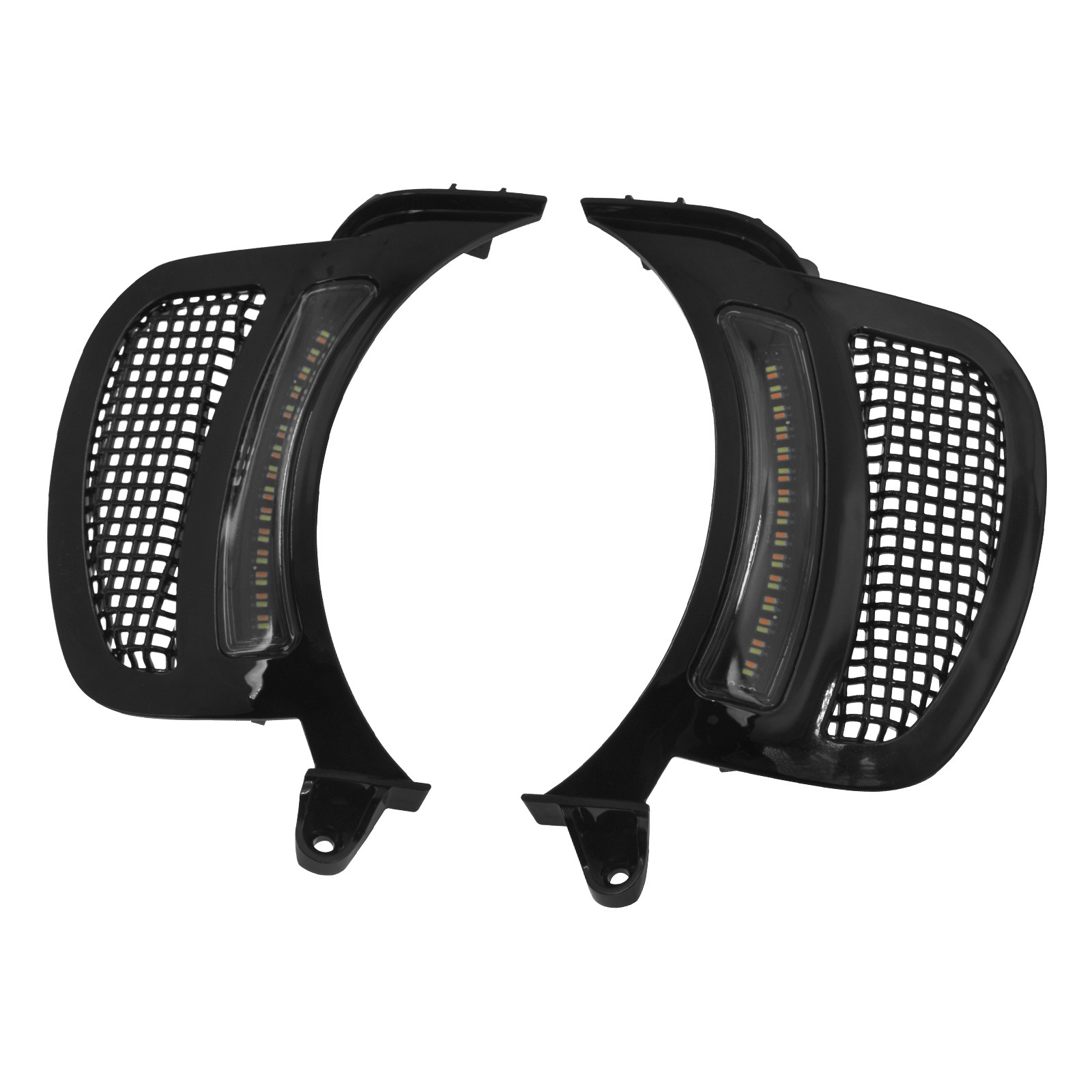 Headlight Vent Accent LED Running Turn Signal Light For Harley Road Glide 2015+