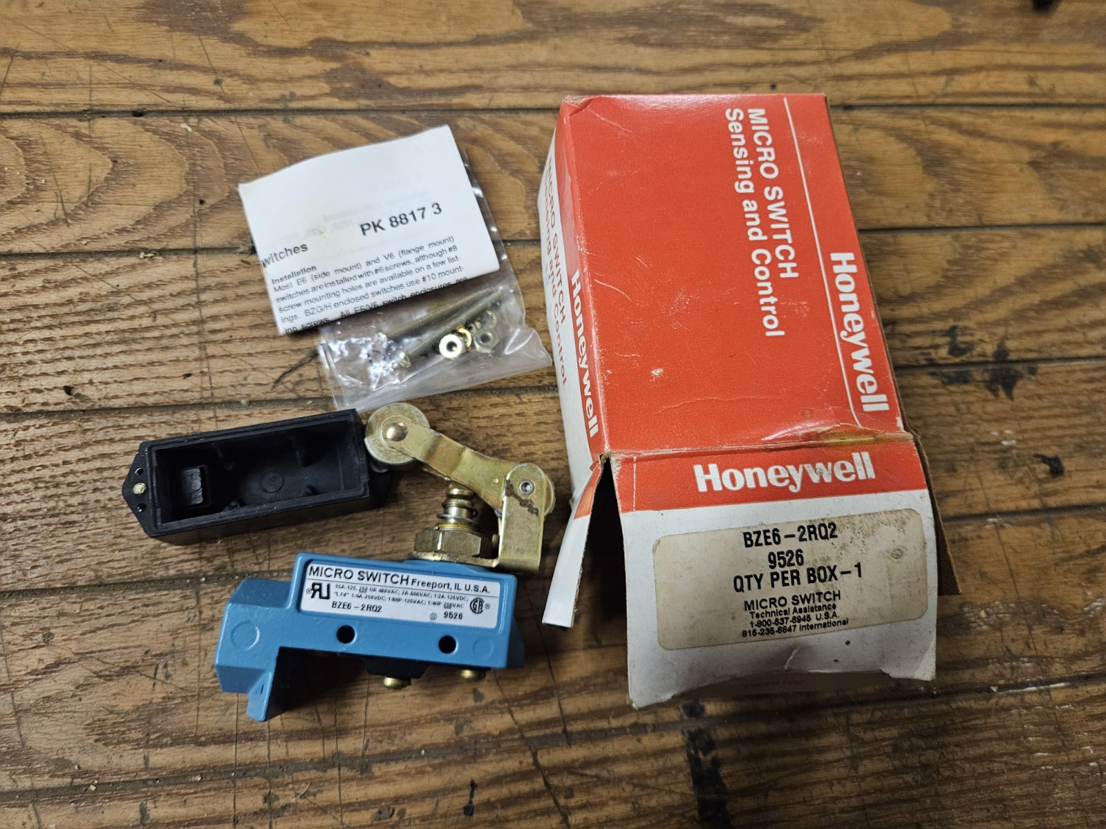 Honey Well Mirco Switch Bze6 2rq2 9526