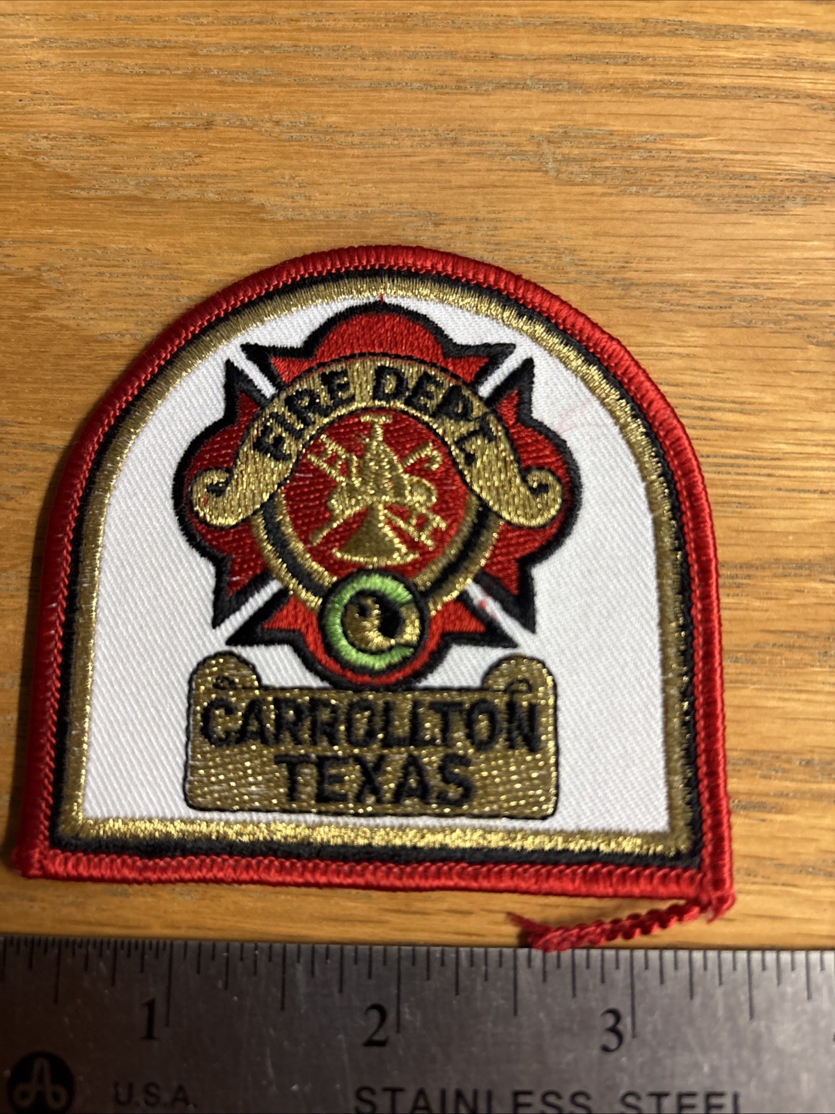 Carrollton  Fire - Dept., Texas (3.125" x 3.125" size) fire patch-Historical Mem