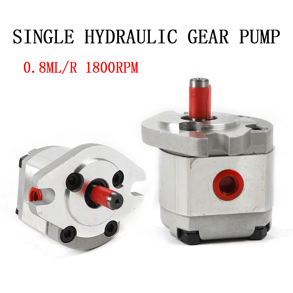 Hydraulic Gear Pump Flat Keyed Shaft SAE Flange Mounting Mini High Pressure