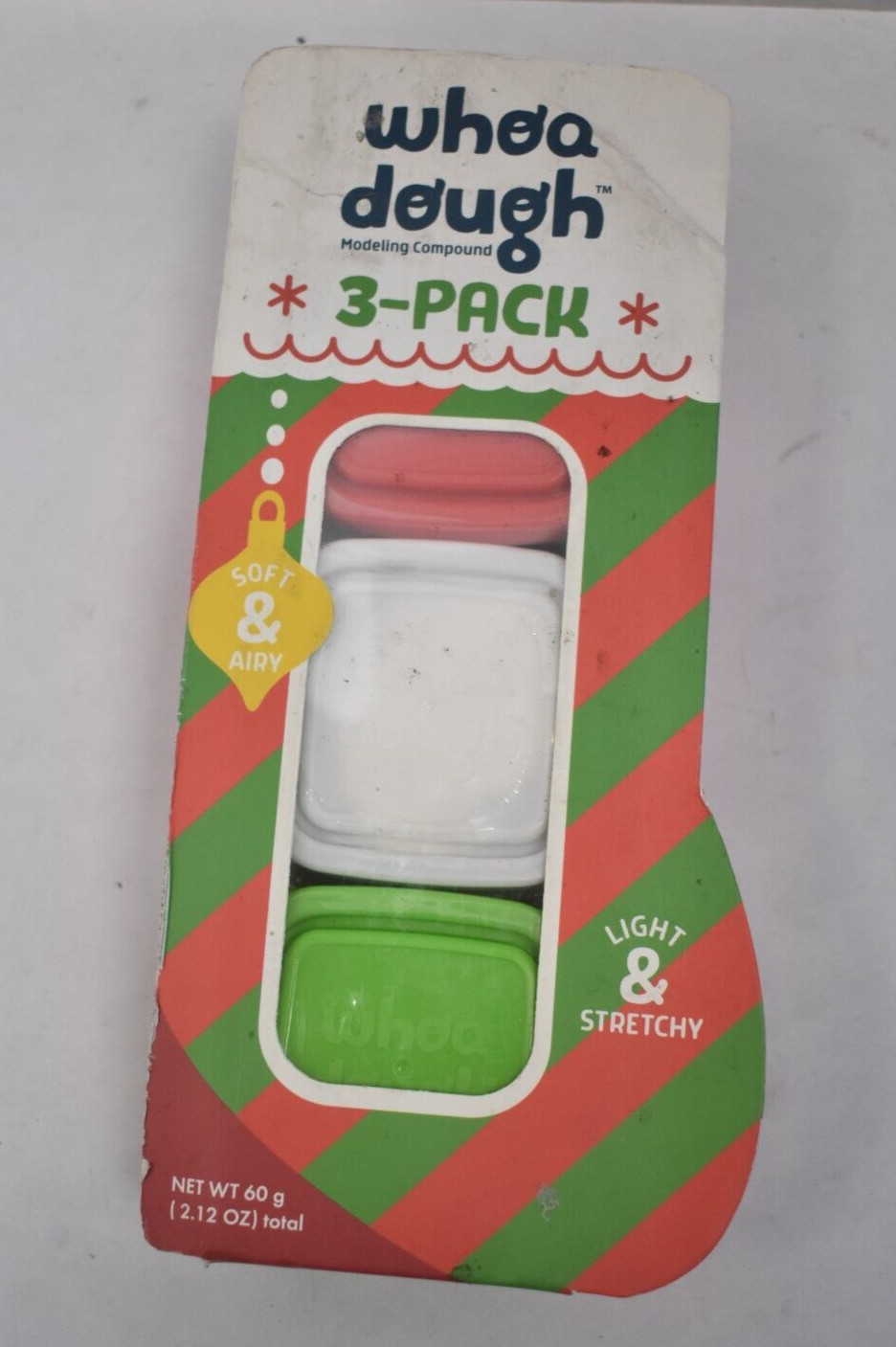 Chuckle & Roar Whoa Dough Holiday Stocking Arts & Crafts Kit 3 Pack 60oz