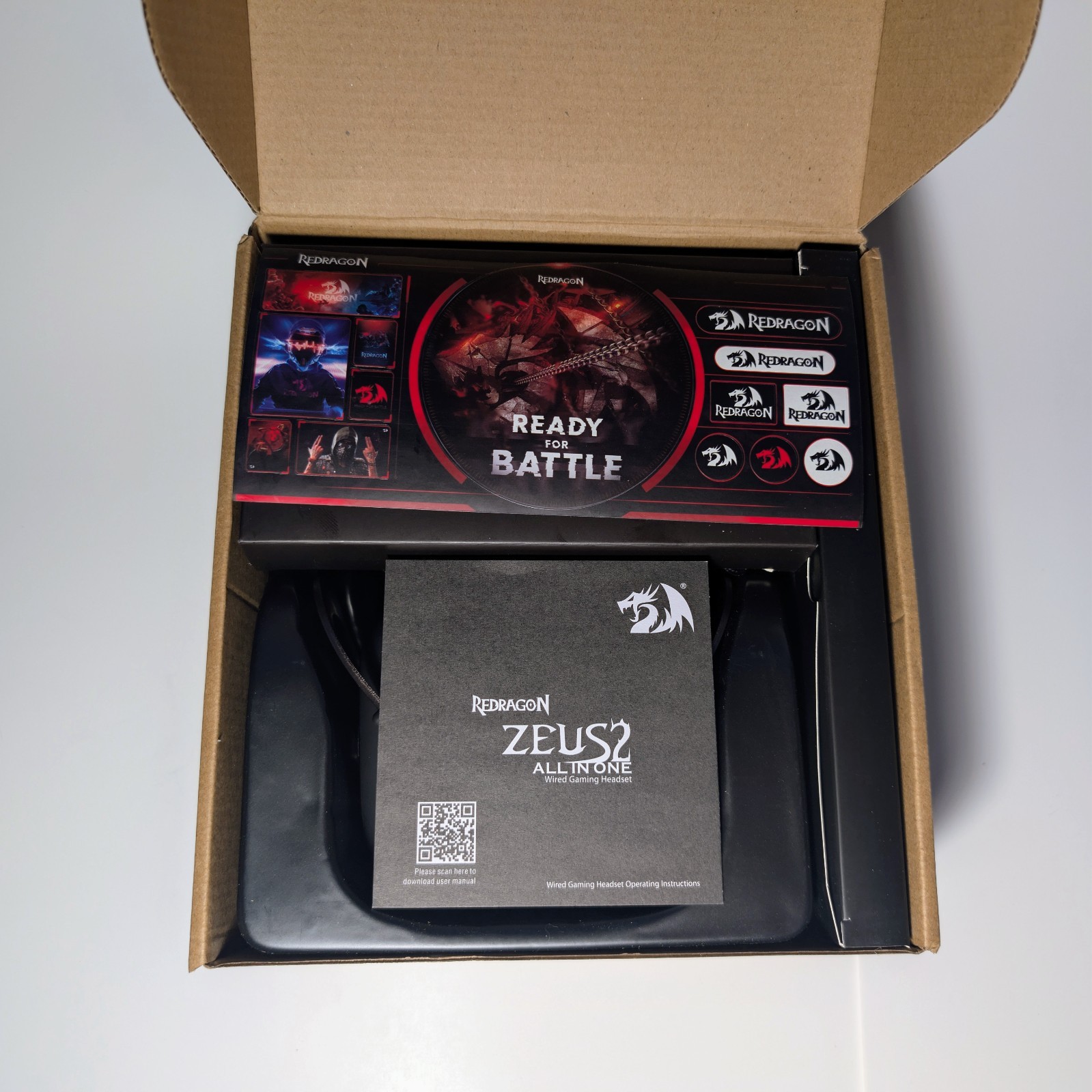 Redragon Zeus 2 H510 Wired Gaming Headset PC PS5 Xbox Switch CIB Open Box