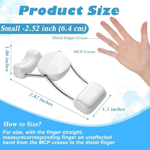 Spring Finger Extension Splint Small White Finger Brace Knuckle
