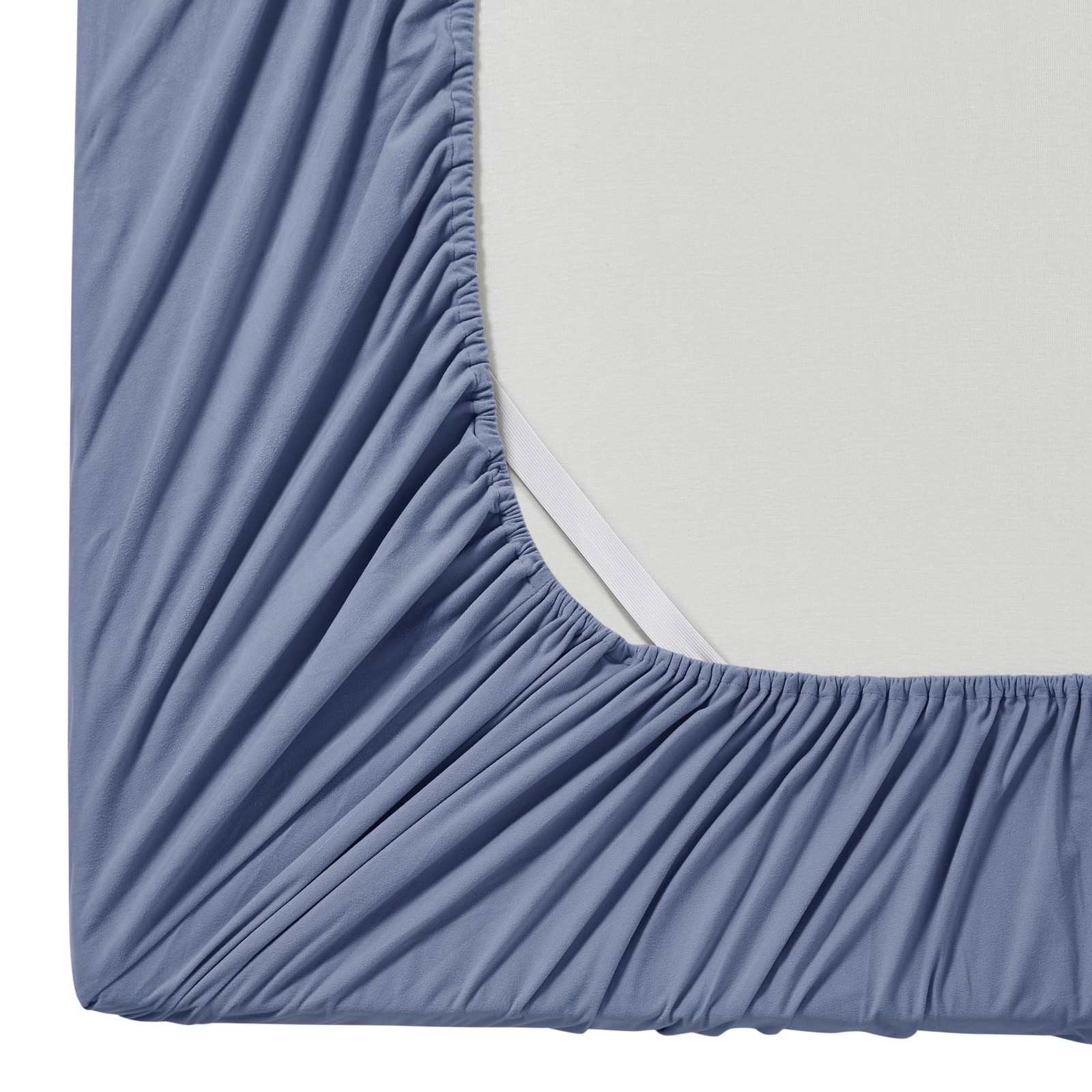 Queen Flannel Fitted Sheet Only with Full Elastic & Built in Corner Sheet Str...