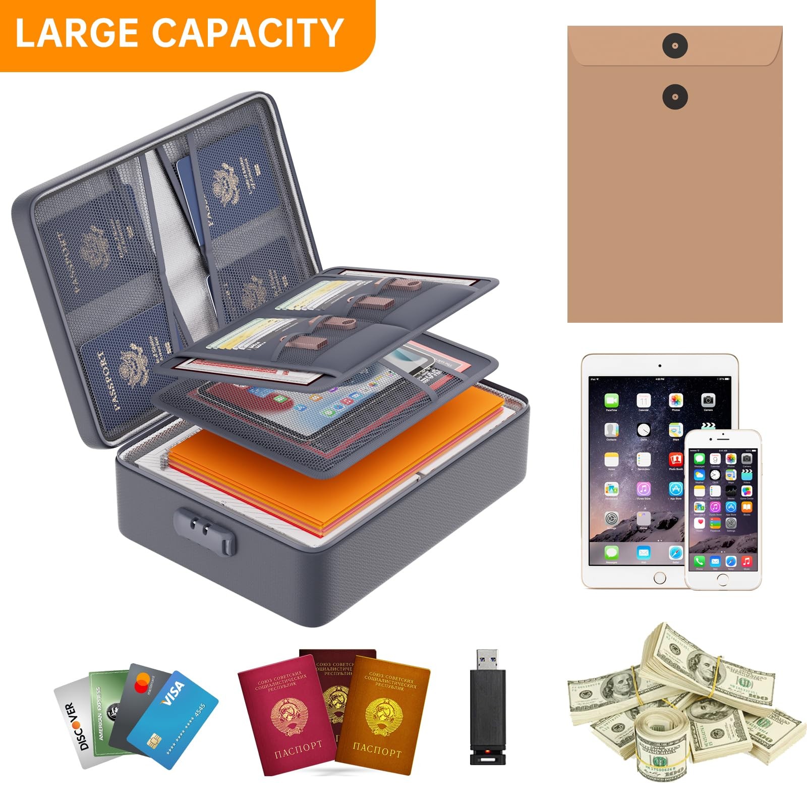 Docsafe 5200F Document Organizer Lockupgraded Heat Insulated