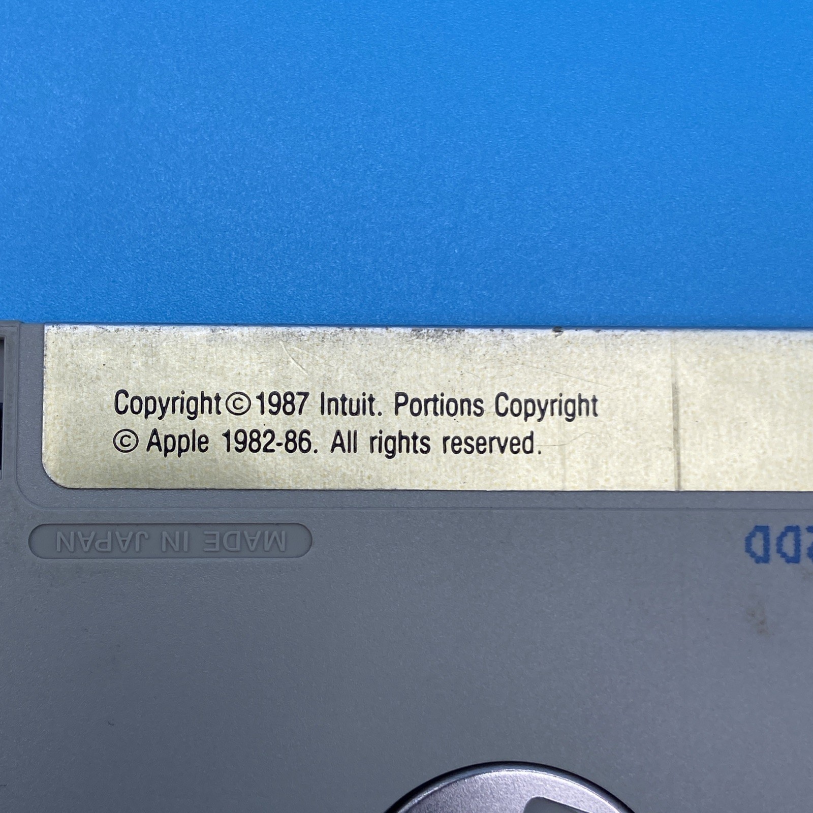 1987 Quicken Apple IIGS Program A disk VTG Floopy Disk Untested