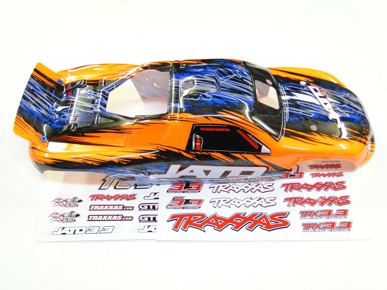 NEW TRAXXAS JATO 3.3 Body ProGraphix Painted Orange RJ6O