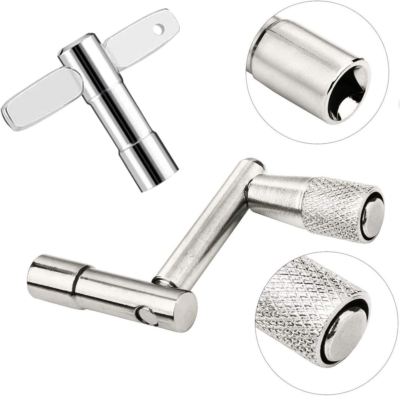 Chrome-Plated 4-Pack: Essential Drum Tuning Keys Offering Fast Performance