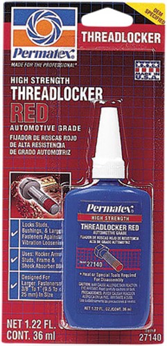 Permatex 27140 Threadlocker 36ml. Red