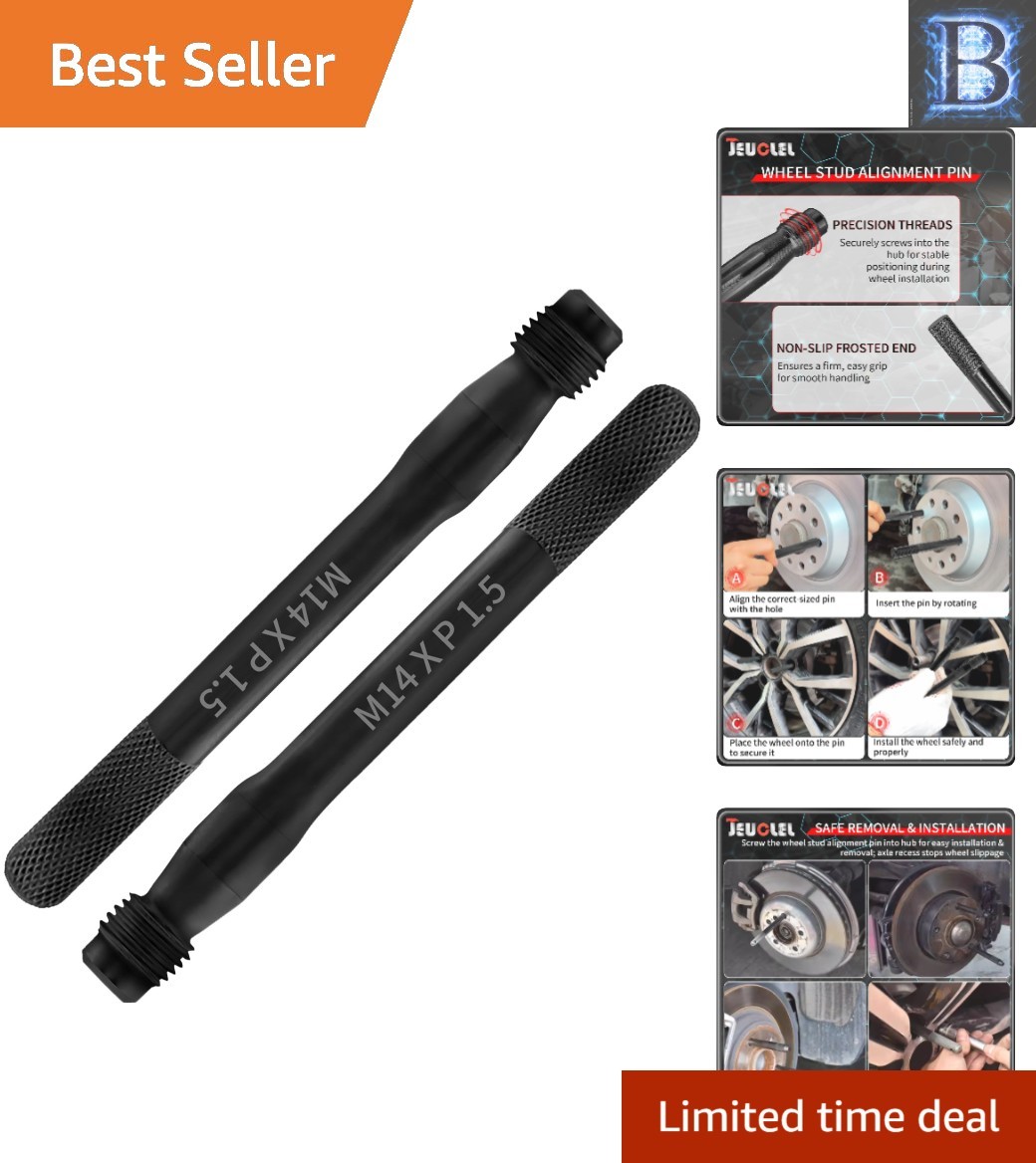 Effortless Tire Change with 2PCS M14x1.5 Stainless Steel Wheel Alignment Tools