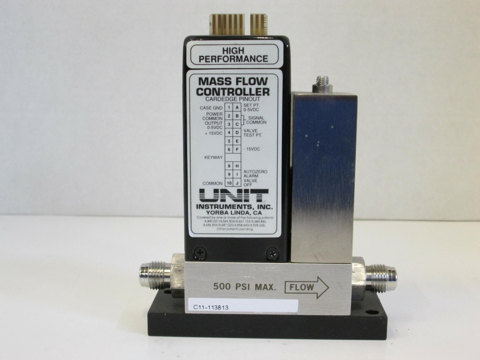Unit UFC-1110A Mass Flow Controller MFC, H2, 20 SLM, 1/4" Male