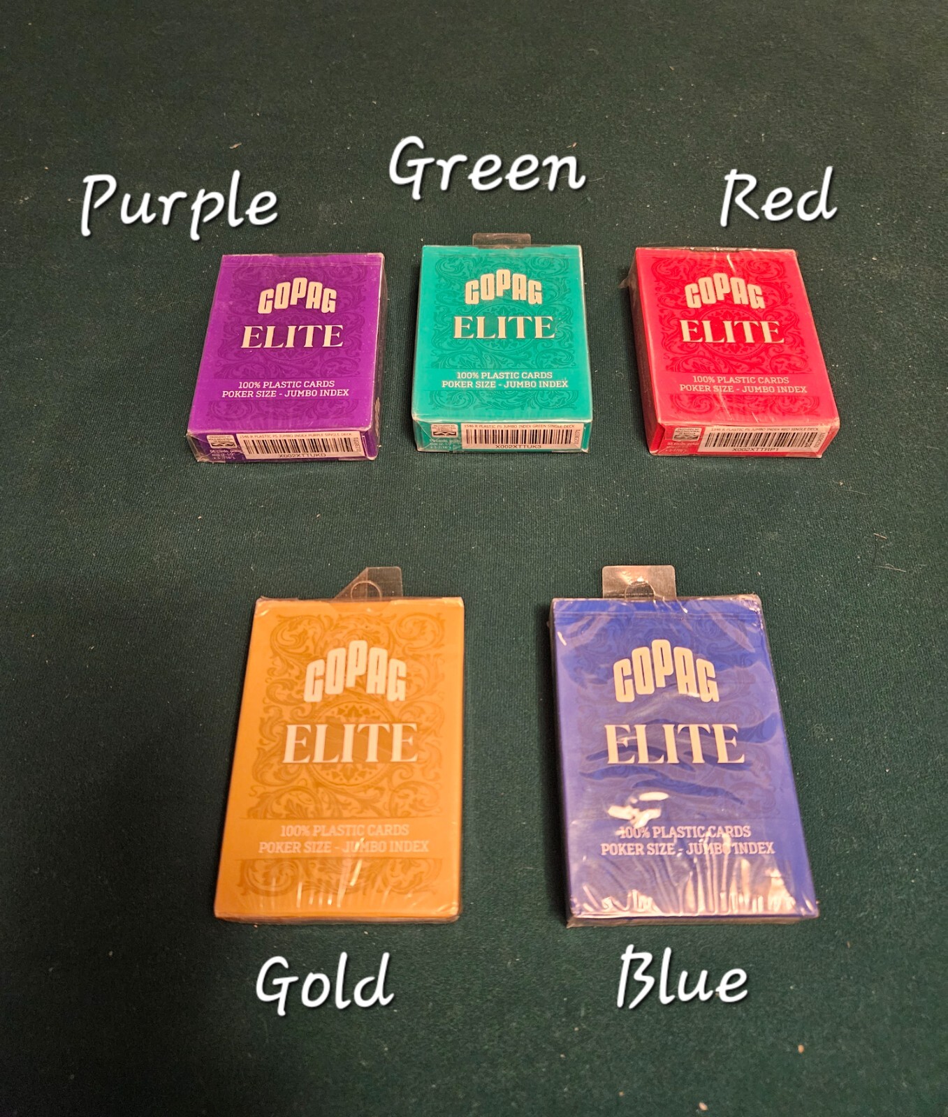 Marked Copag Elite cards Poker Size Jumbo - IR marked