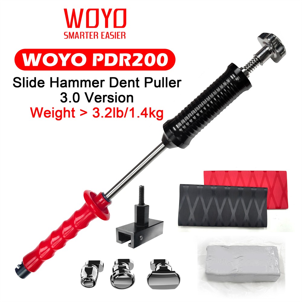 WOYO PDR200 Slide Hammer Dent Puller Cold Glue Car Paintless Dent Repair Tools
