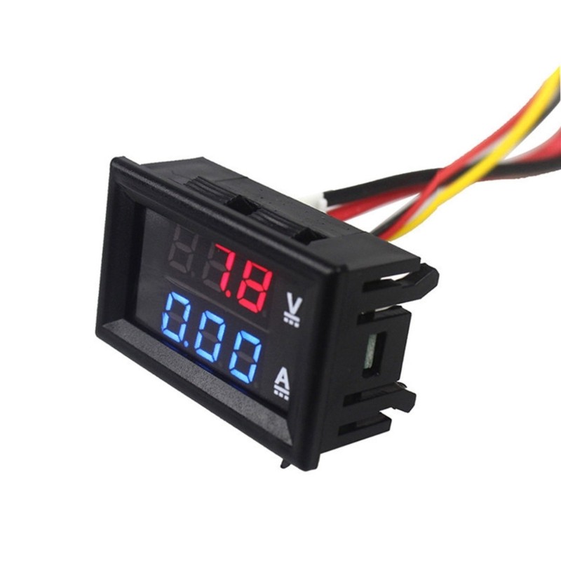 Precisions Two Digital Meter For Power 0-100V Voltages 10A Current