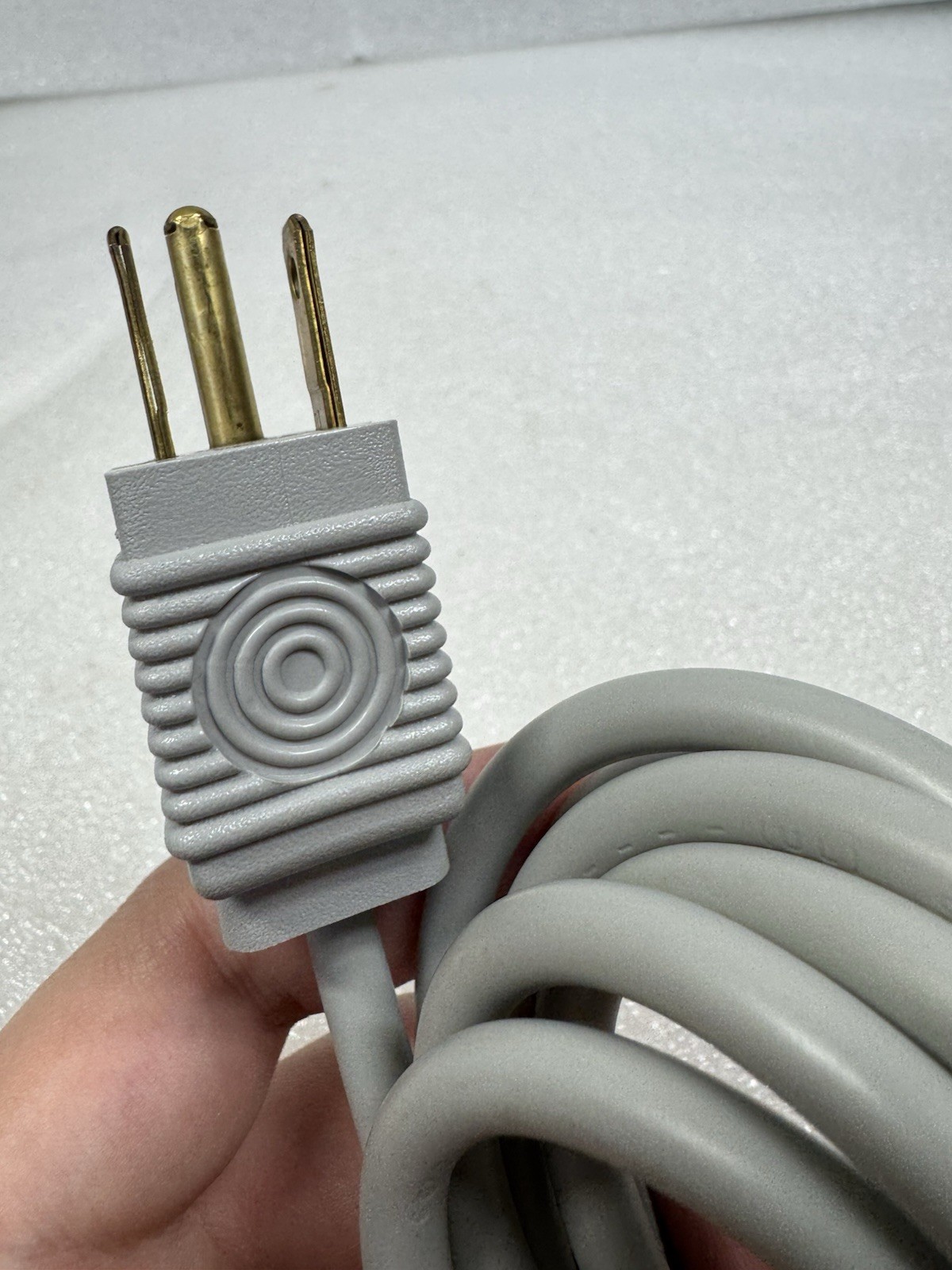 Vintage OEM Apple Macintosh Computer AC Power Cord, 7-1/2 FT *MADE IN USA* NICE*