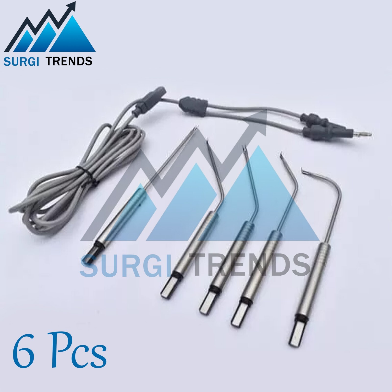 ENT Bipolar Electrodes Set Surgical Instruments High Quality 6 Pcs Set