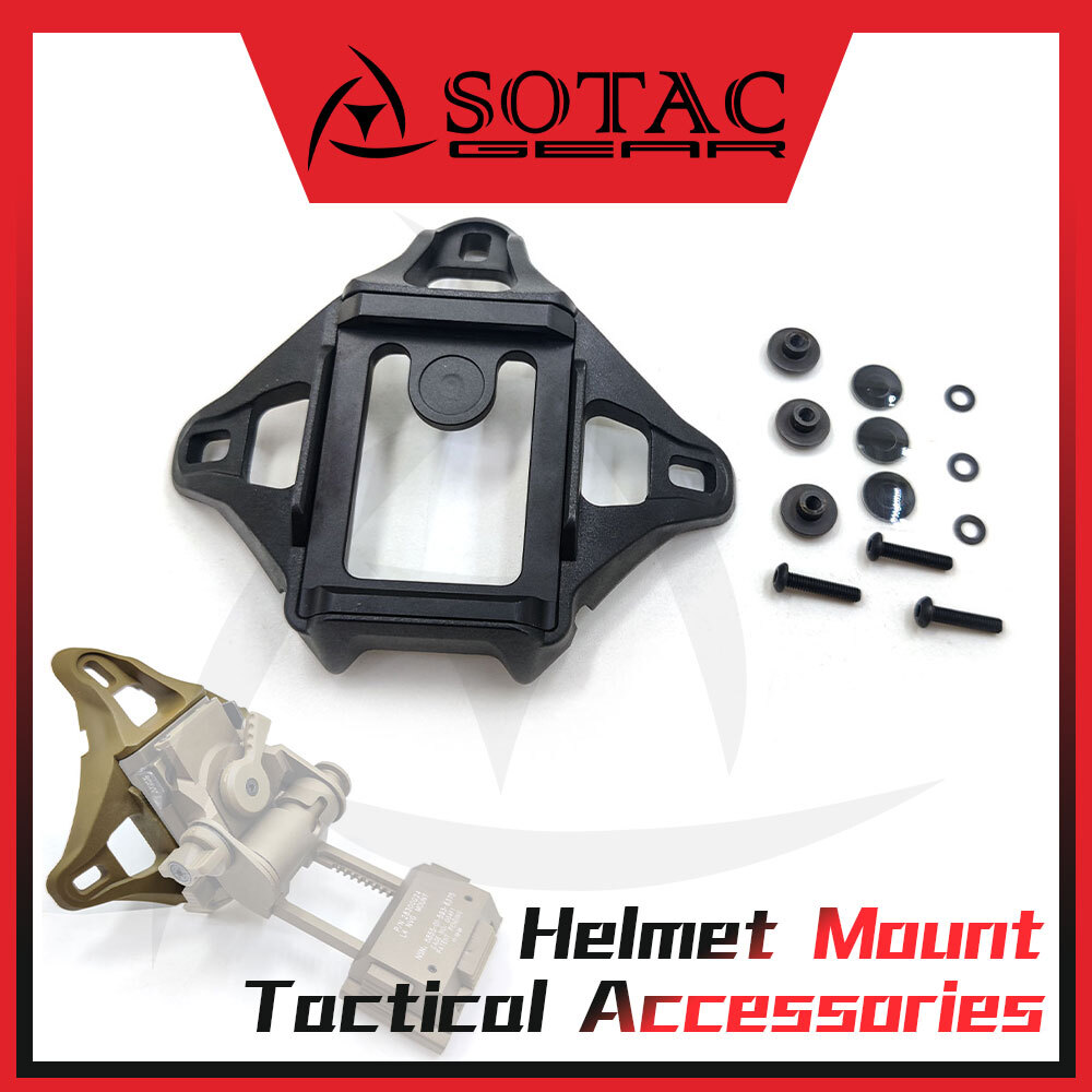 Aluminum Tactical Helmet 3-Hole NVG VAS Shroud Helmet Mount For L4G24 SOTAC