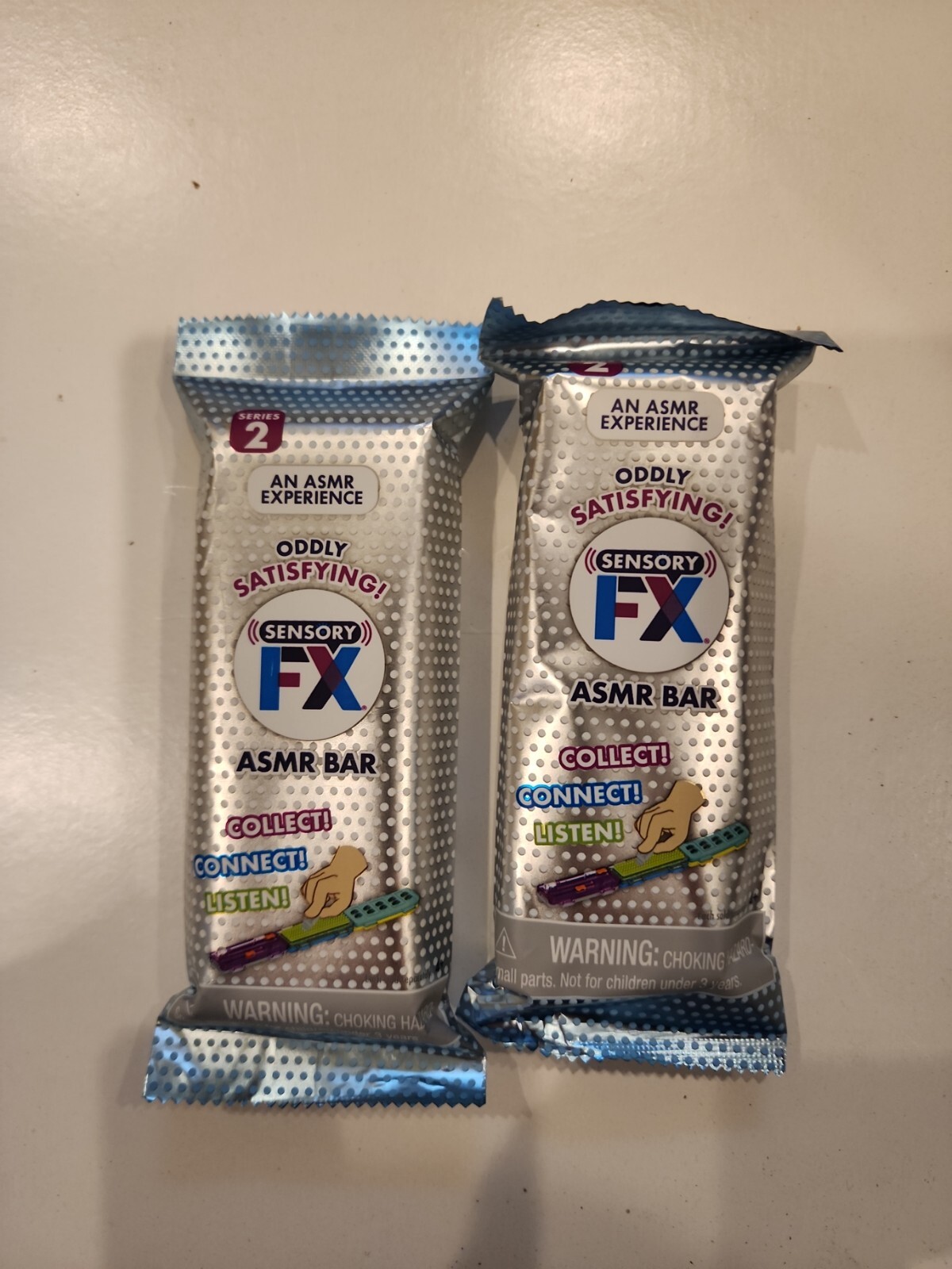 Sensory FX ASMR Blind Bag Bars Satisfying Sounds (Series 2) Lot Of 2 Fidget Toy