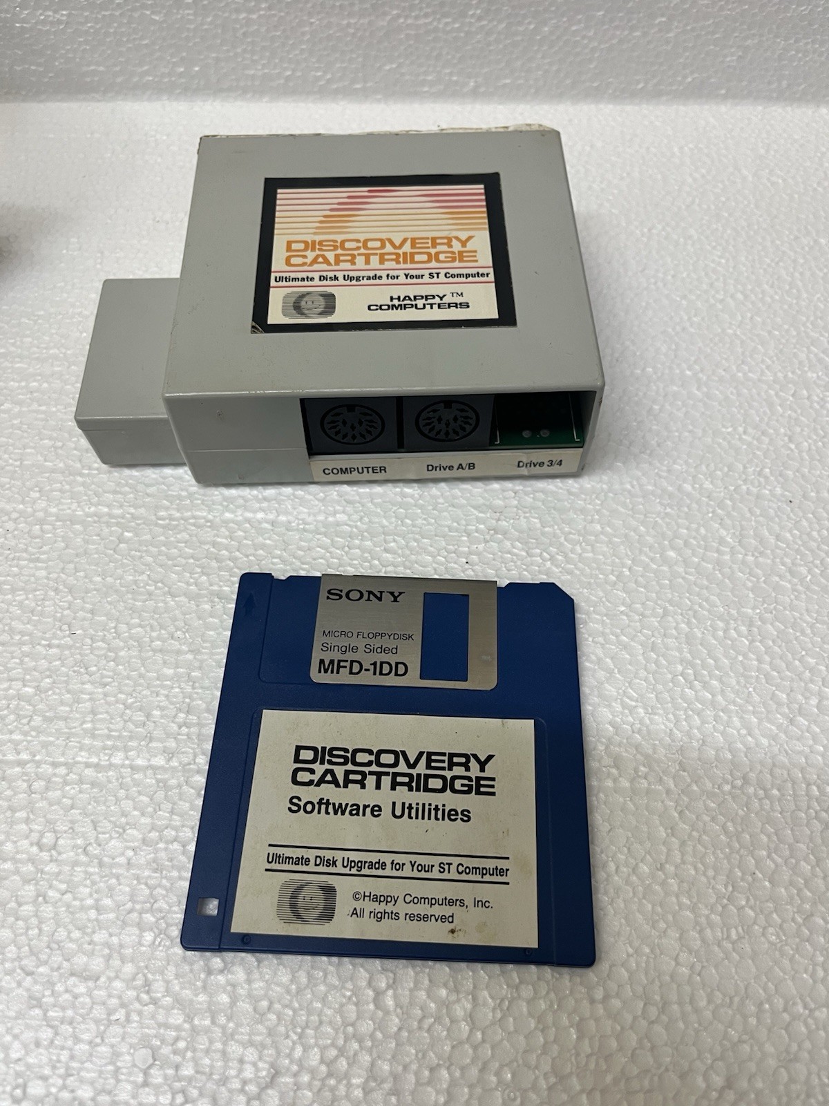 happy computers Discover cartridge atari st & Diskette