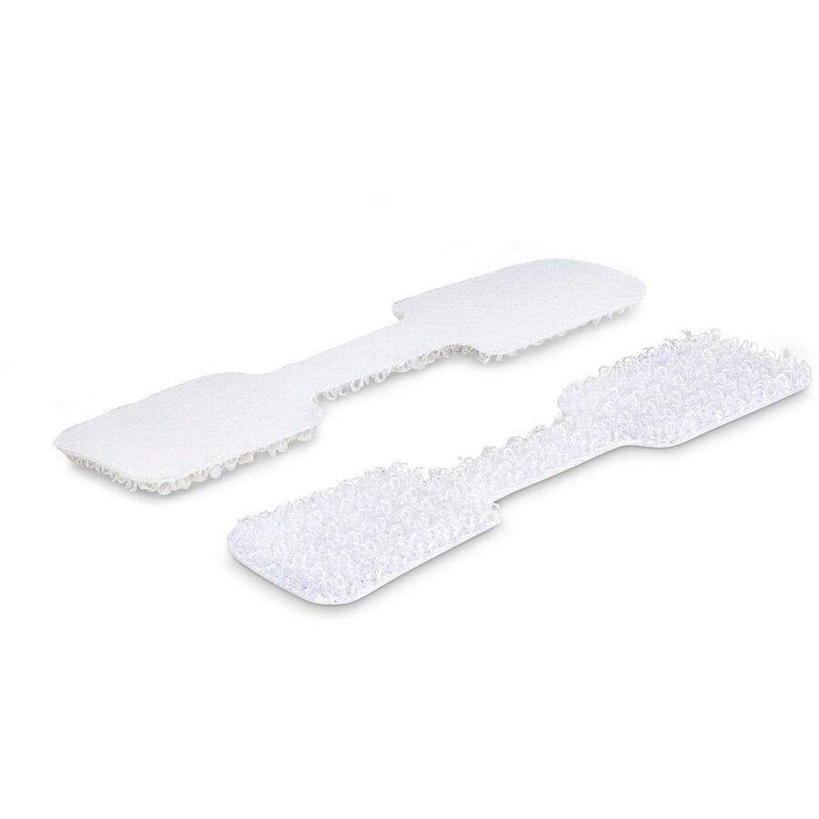StarTech 3.5" Hook to Hook Fastener Cable Labels White 100Ct CABLETAGHLWH