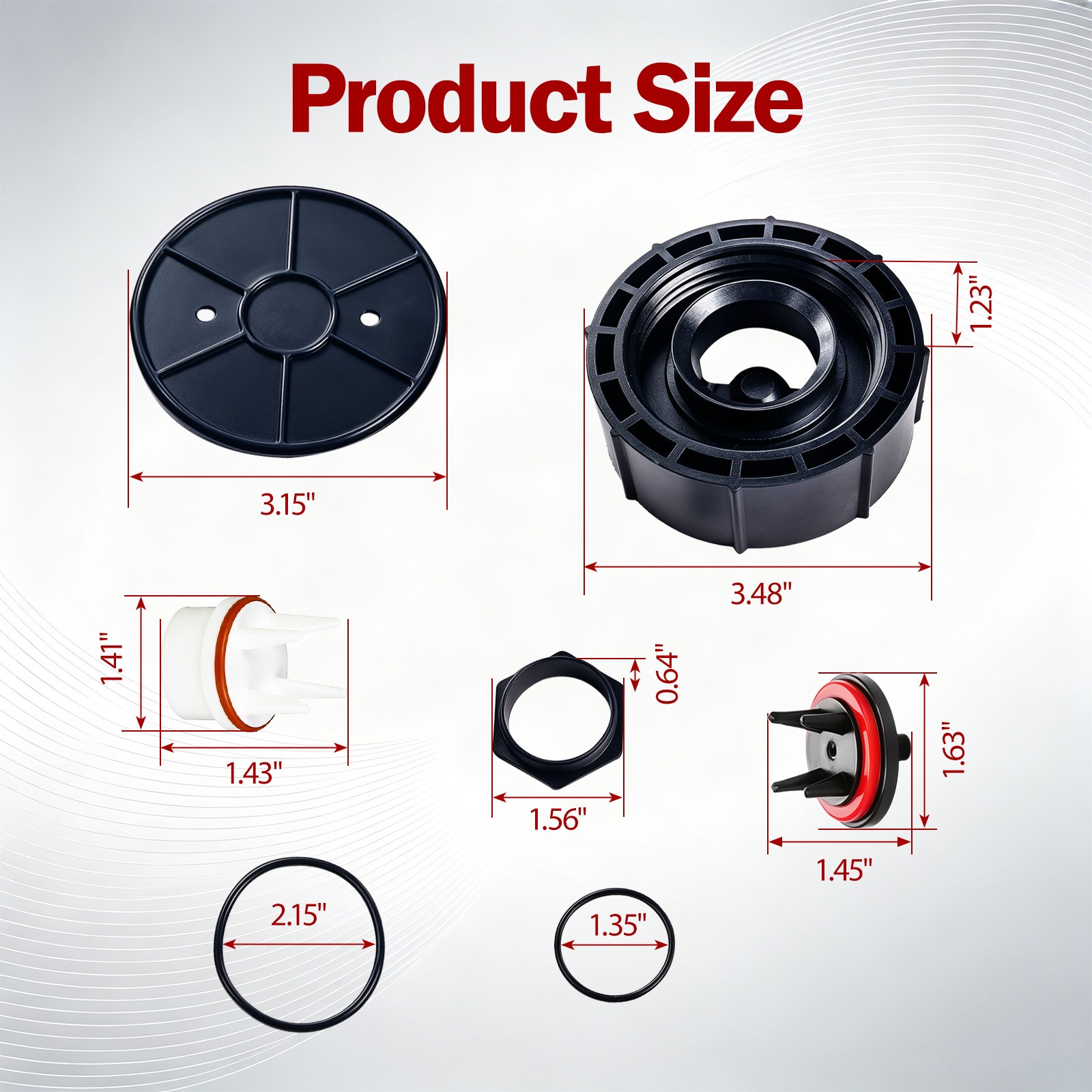 1" 800M4 PVB Repair Kit For Watts LF800M4