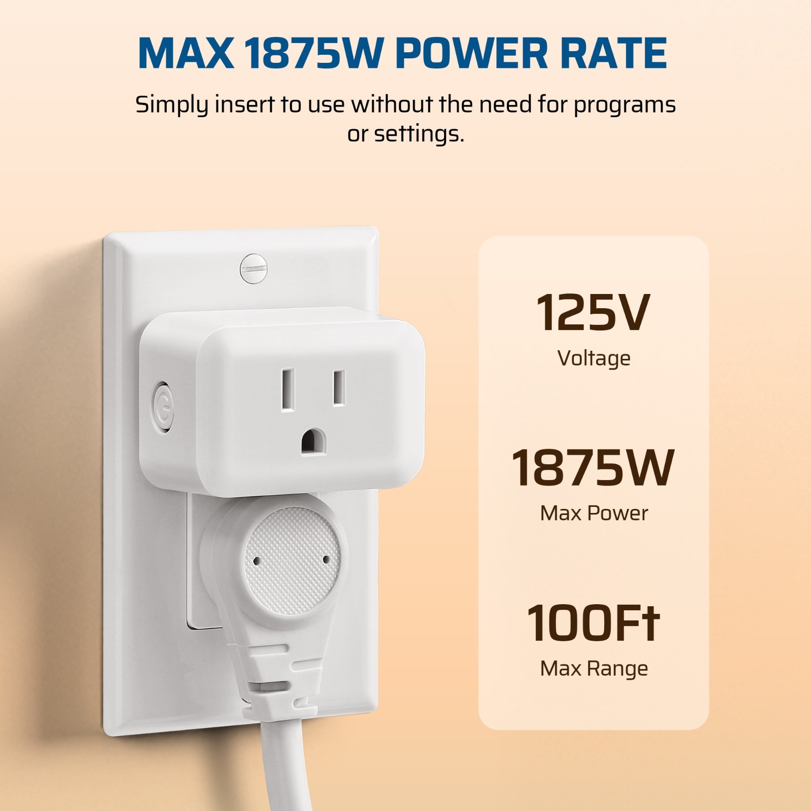 DEWENWILS Wireless Remote Switch 3 Outlet 100FT Range for Home Appliances