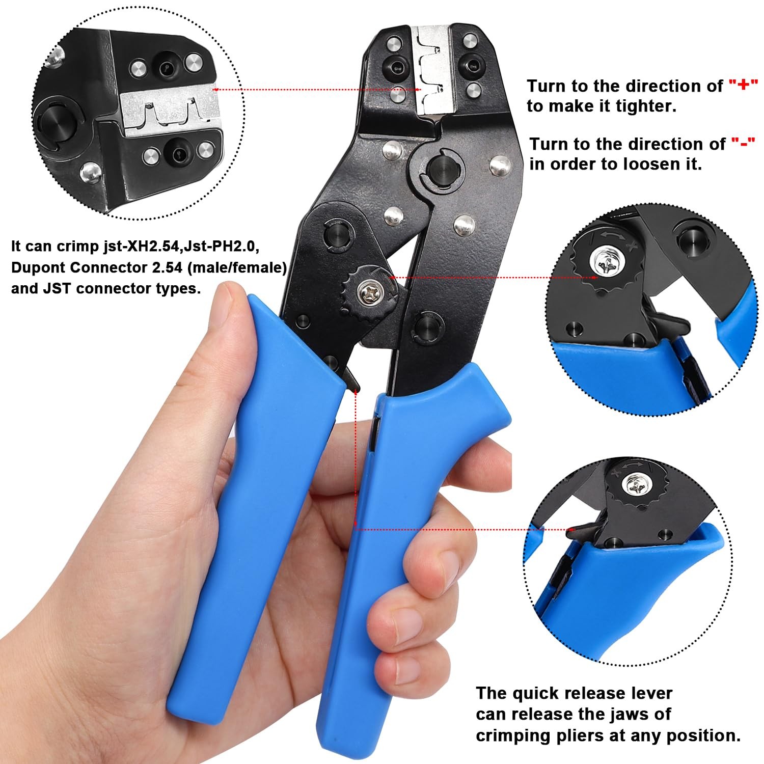 Kit De Herramientas De Engarce Con Mil Conectores Para Electronica Pro