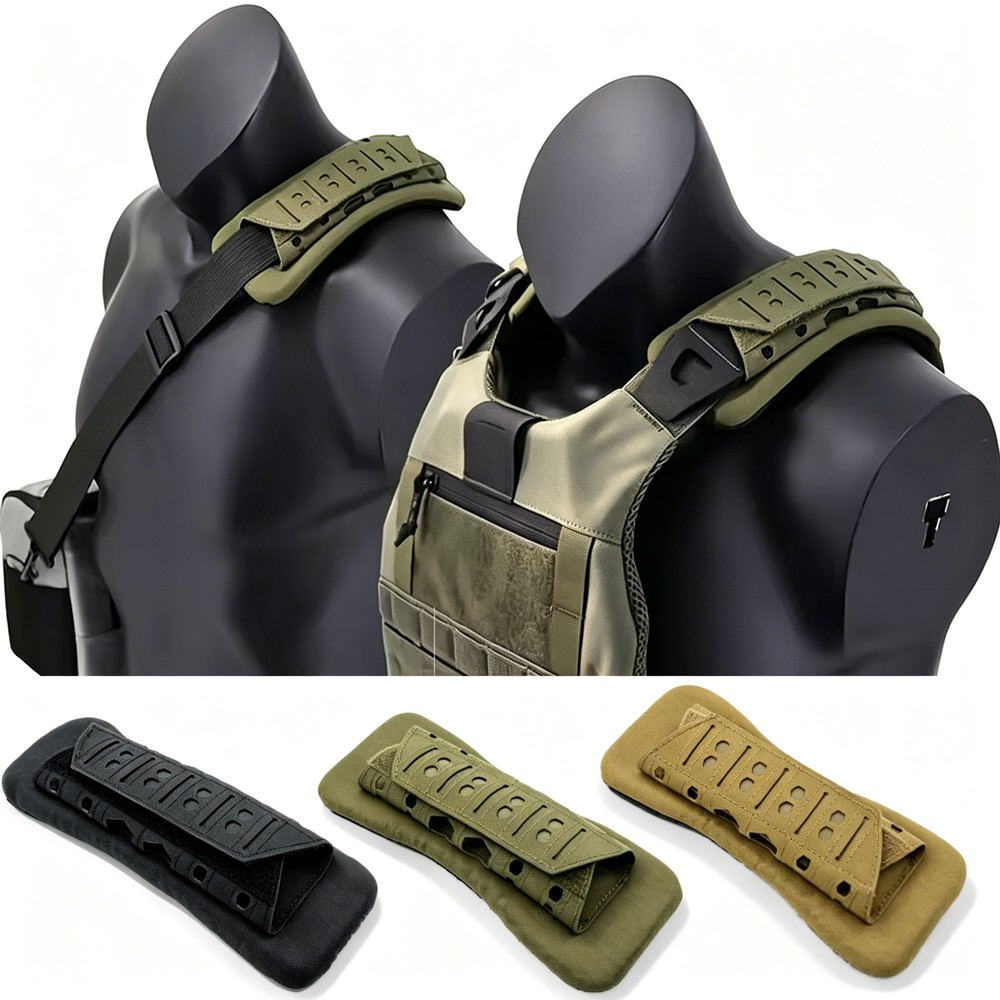 Tactical Molle Breathable Mesh Shoulder Strap Pad for Vest, Chest Rig & Backpack