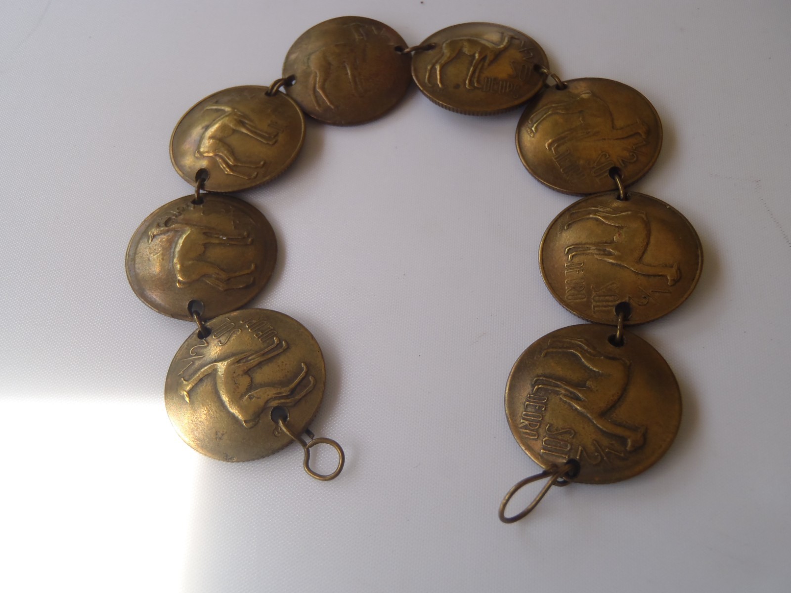 Peruvian Peru Coin Bracelet