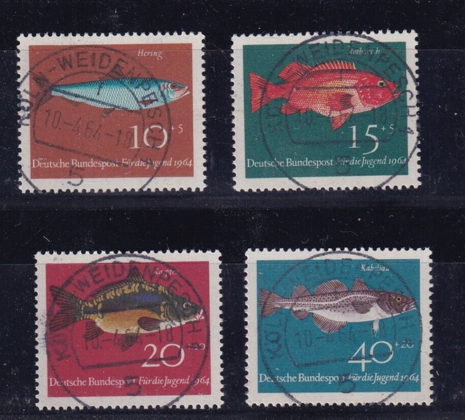Bundesrepublik used 412-5 Scott B396-9 Fish