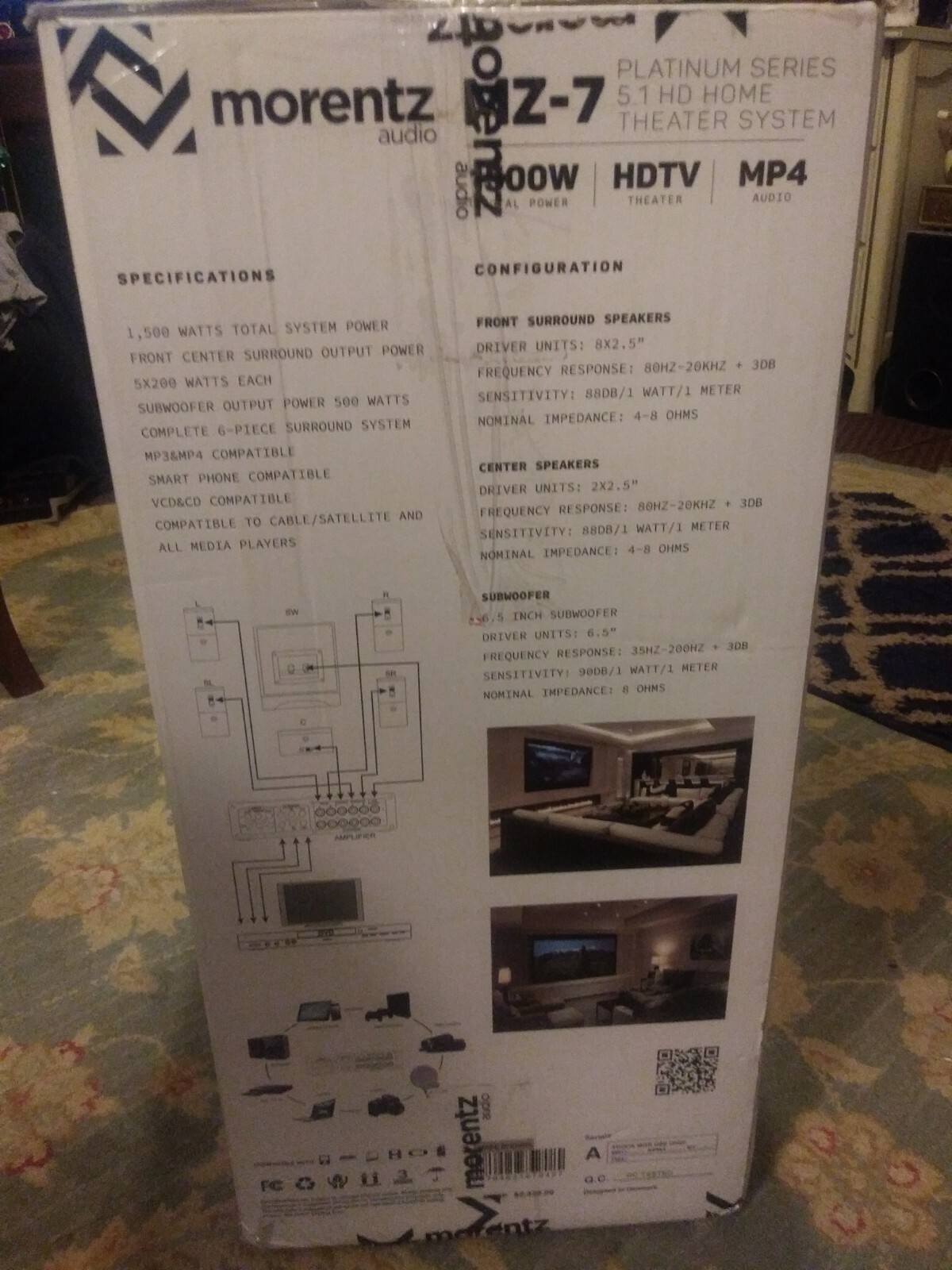 Morentz Audio mz-7 5.1 HD Home Theater System