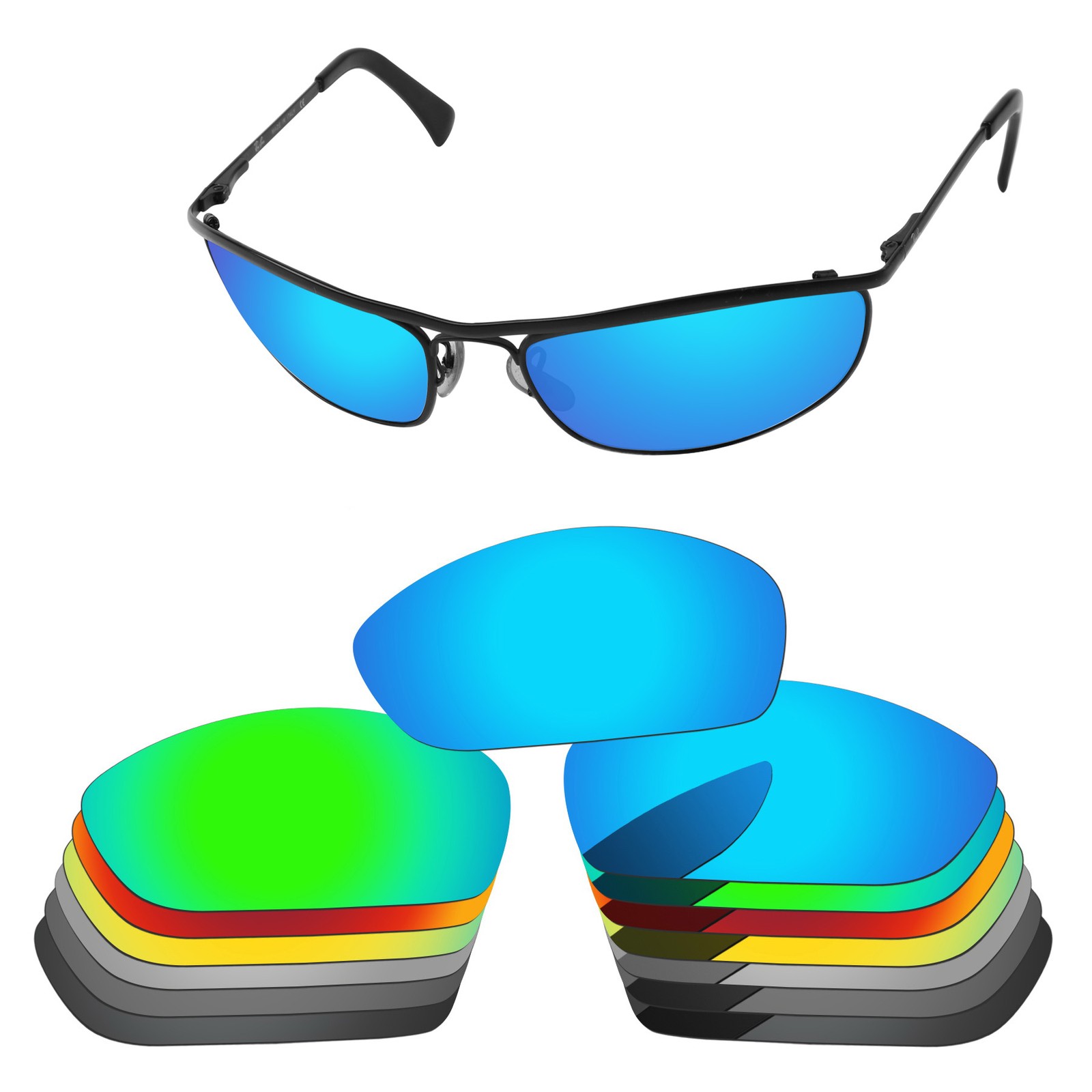 Lenslog Polarized Replacement Lenses For-Ray-Ban RB3119-62mm Sunglasses