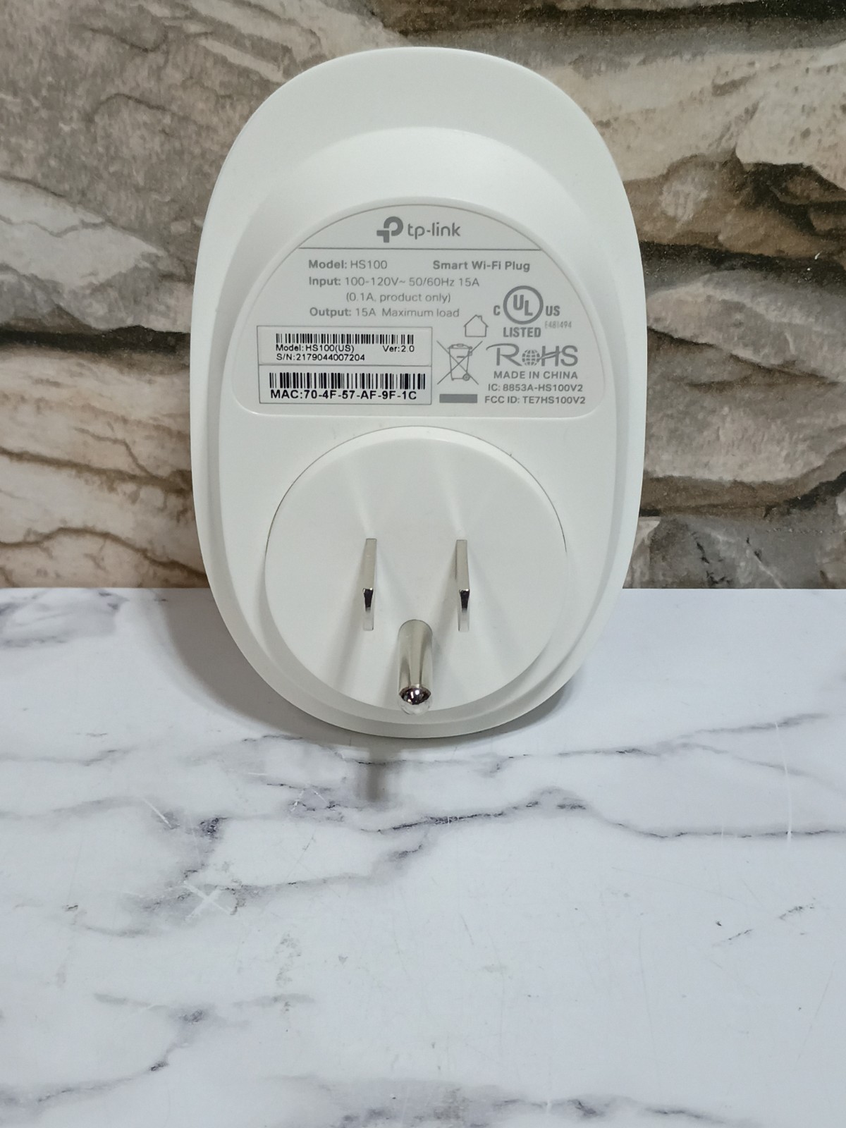 TP-Link Smart Wifi Plug Remote Access White Remote Device HS100