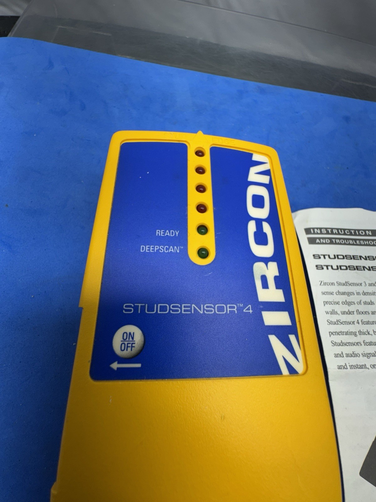 Zircon Studsensor “4 W/ Paperwork No Battery -Works Tested