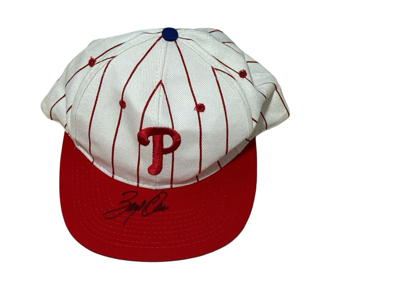BOBBY ABREU PHILLIES AUTO SIGNED ADJUSTABLE HAT JSA COA