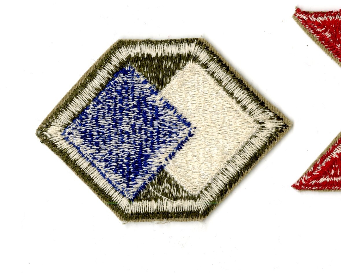 96th Infantry Division White Back Patch Pacific Okinawa