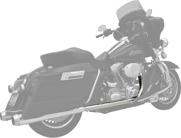 Bassani Power Curve True Dual Crossover Head Pipes Chrome 11215A Harley Davidson