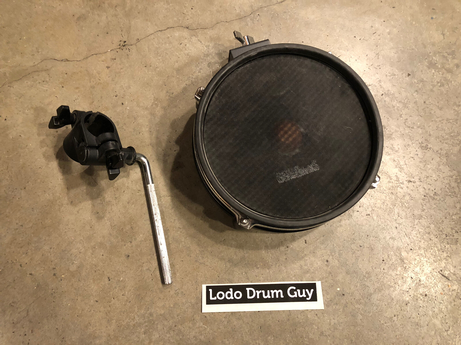 682 drums 8" Drum Pad Mesh Head DUAL-ZONE e-drum Trigger w Clamp Post #NE7