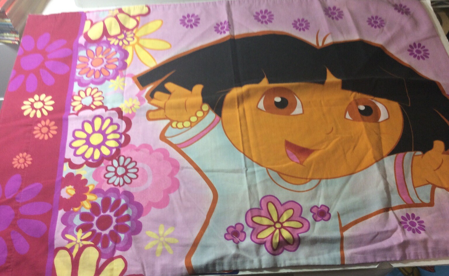 Dora the Explorer Standard Pillowcase Floral
