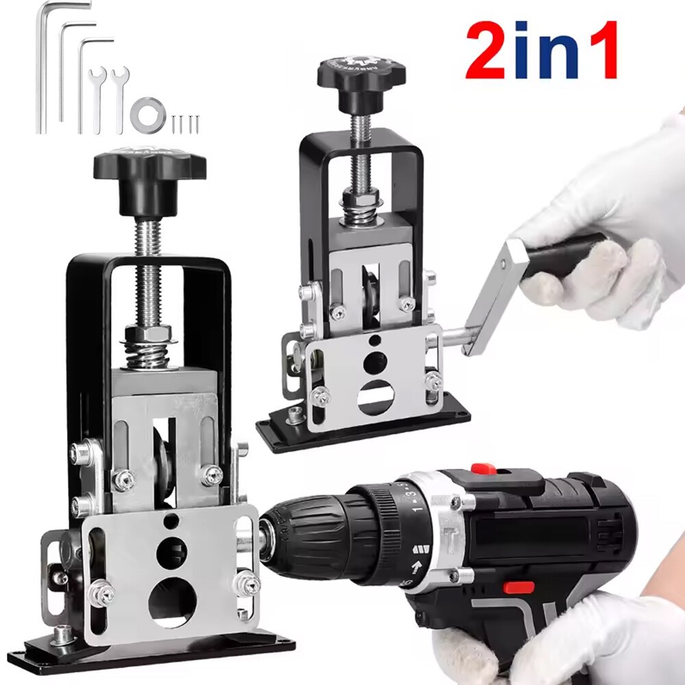 Manual Wire Stripping Machine Drill Powered Hand Crank Wire Stripper Tool 1-25MM