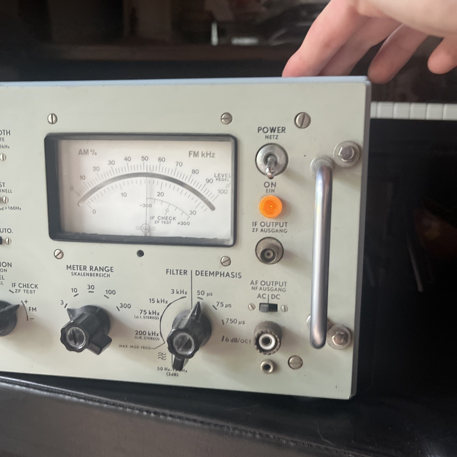Radiometer Type AFM 3 Modulation Meter Modulationsmesser AFM3 Copenhagen 7MHz-1G