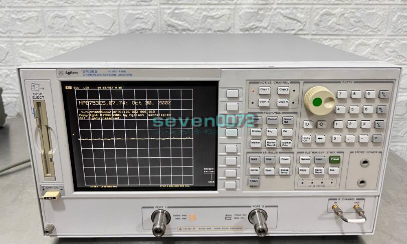 1PCS Agilent 8753ES S-Parameter Network Analyzer 30kHz-6GHz USED