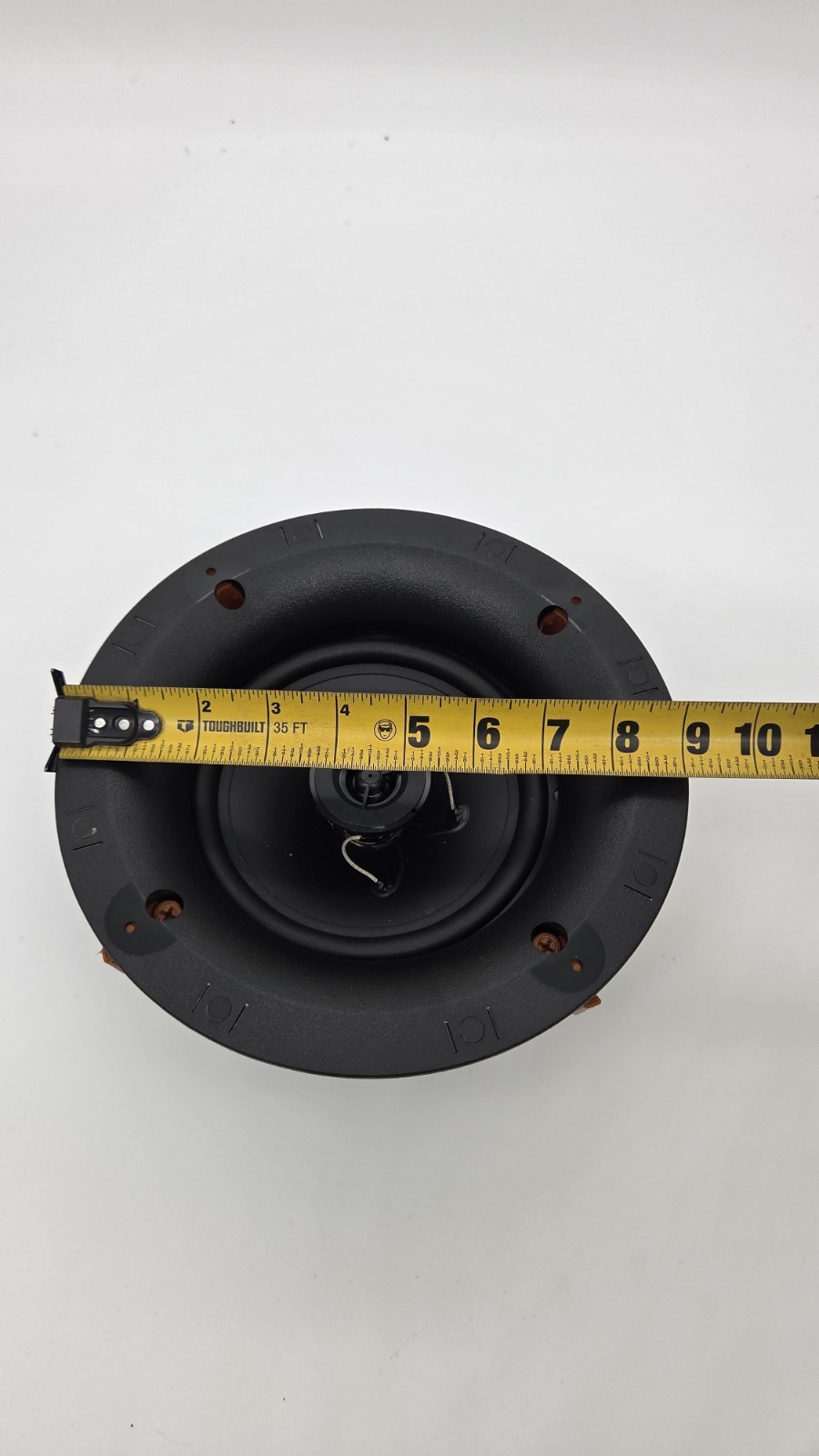 Klipsch 6.5" In-Ceiling Speaker With Removable 9" Mounting Trim Ring Black