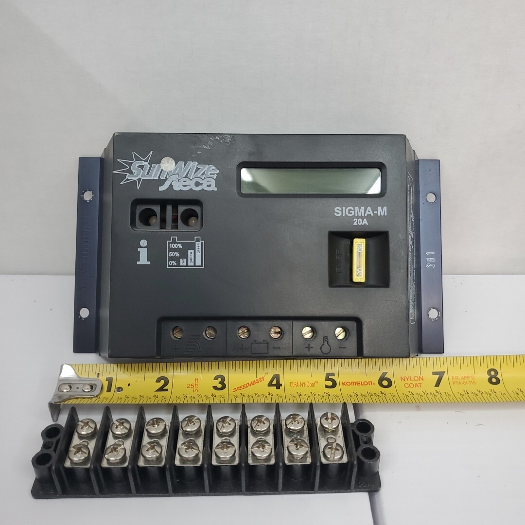 SunWize Steca SIGMA-M Solar Charger Controller 20A 12/24V w/ Connection Block