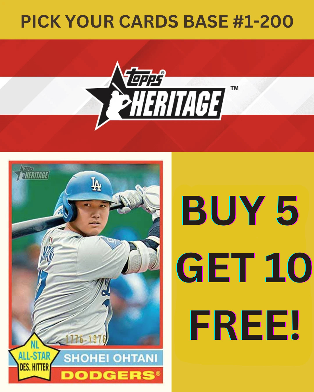 2025 Topps Heritage Baseball BASE SINGLES #1-200 You Pick & Complete a Set!